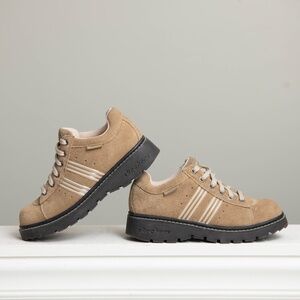 VTG Sketchers Platform Chunky Y2K 90s Grunge Suede Shoes Womens Sz 6.5 Brown Tan